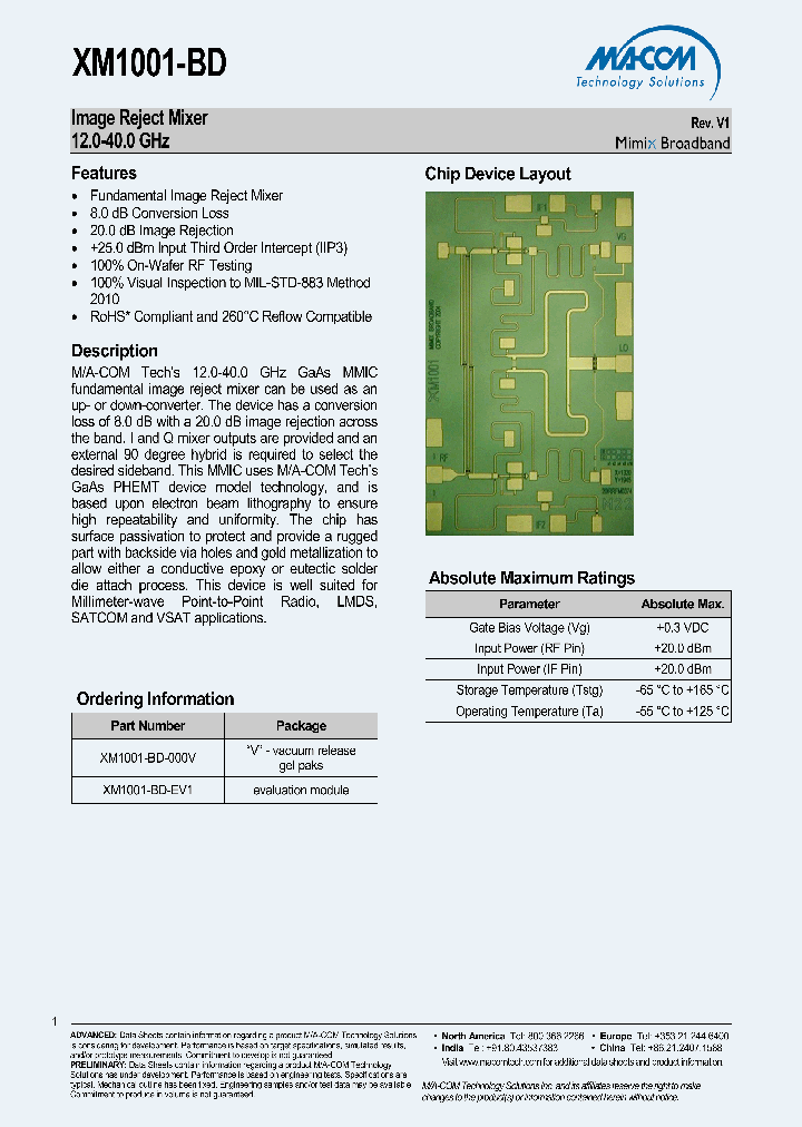 XM1001-BD_8379539.PDF Datasheet