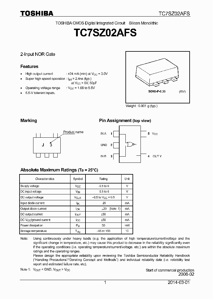 TC7SZ02AFS_8383021.PDF Datasheet