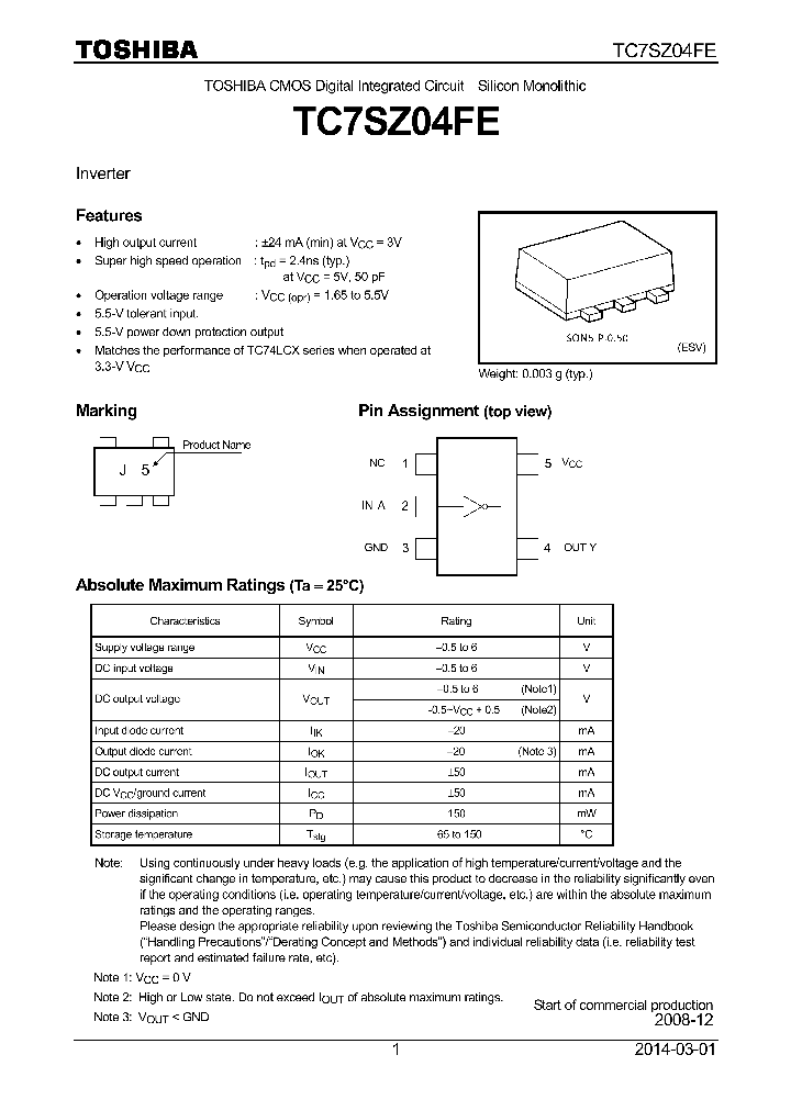 TC7SZ04FE_8383024.PDF Datasheet