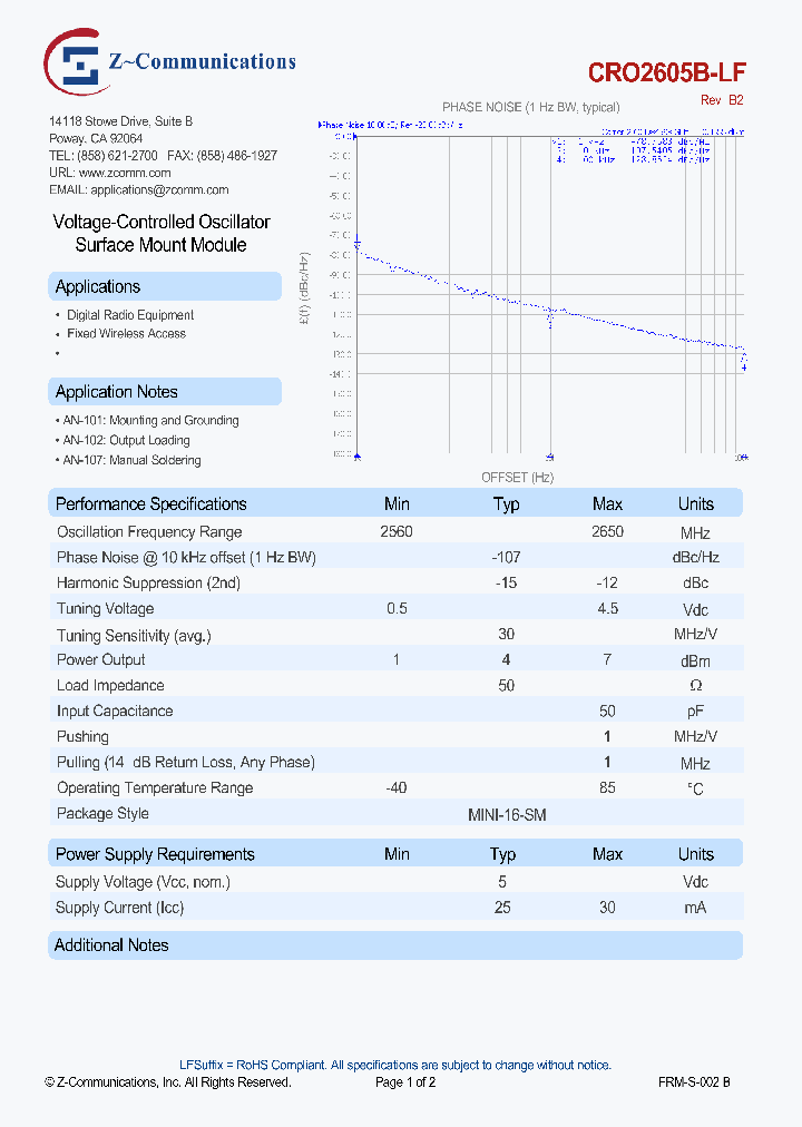 CRO2605B-LF-14_8384711.PDF Datasheet