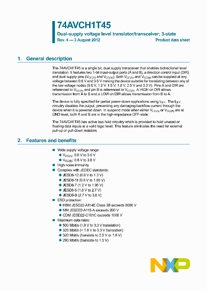 74AVCH1T45GM_8385028.PDF Datasheet