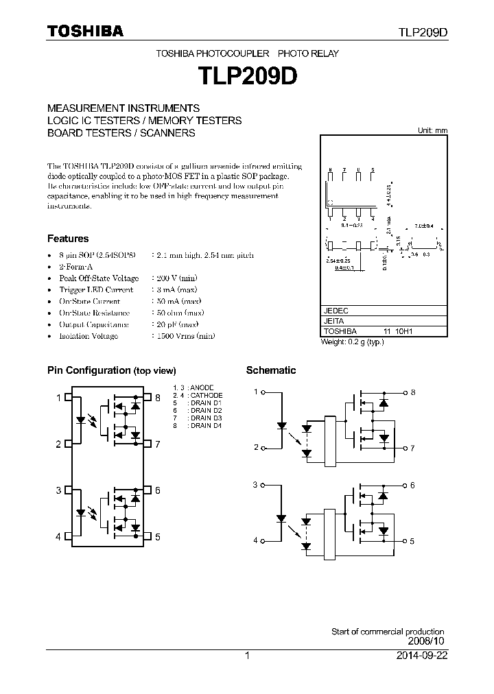 TLP209D-14_8388954.PDF Datasheet