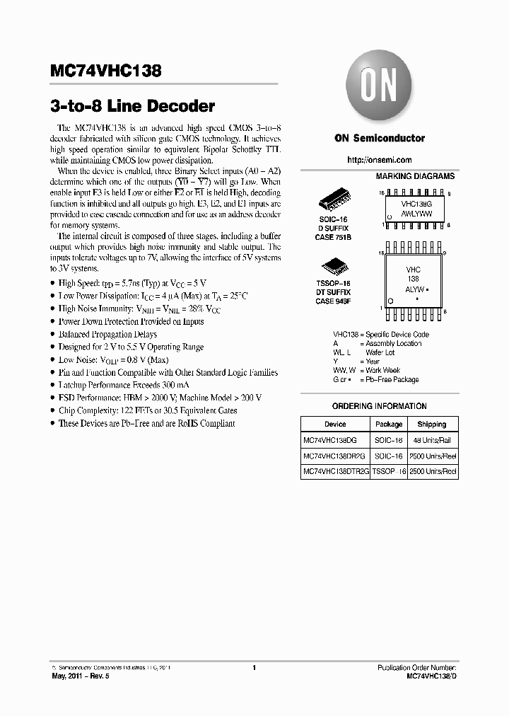 MC74VHC138DG_8391067.PDF Datasheet