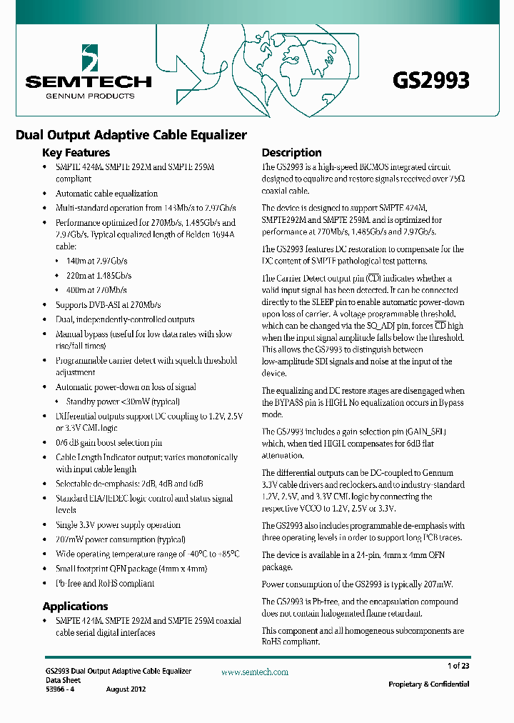 GS2993_8395027.PDF Datasheet