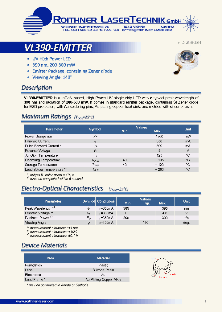 VL390-EMITTER_8396463.PDF Datasheet