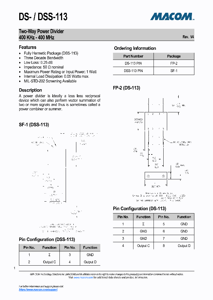 DSS-113PIN_8396946.PDF Datasheet