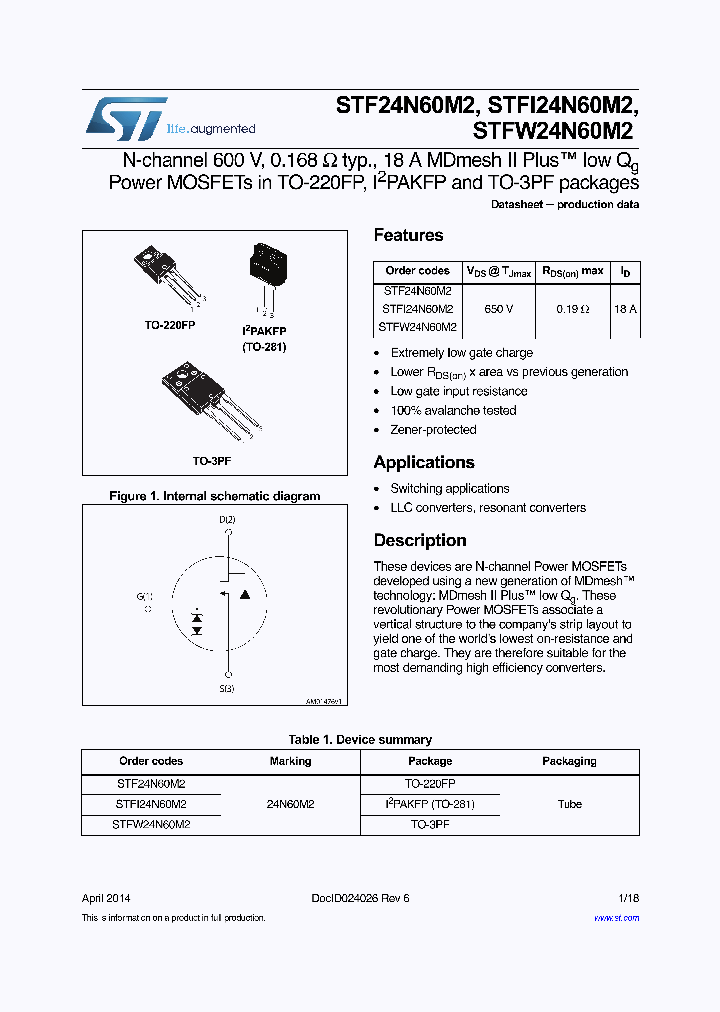 STFI24N60M2_8398983.PDF Datasheet