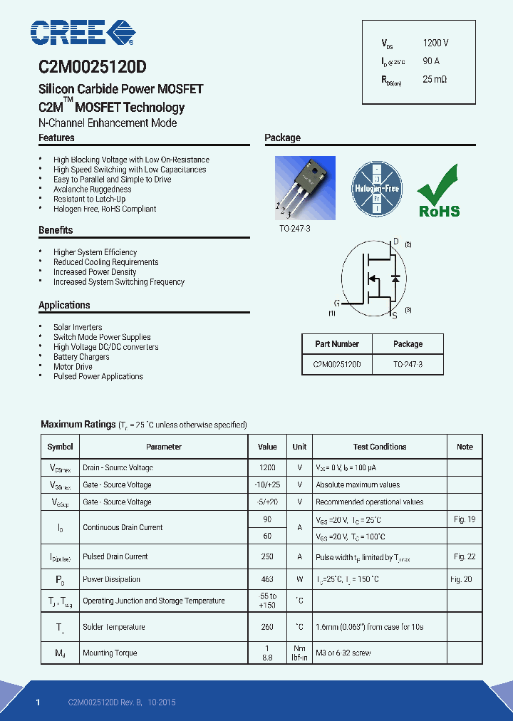 C2M0025120D_8399801.PDF Datasheet