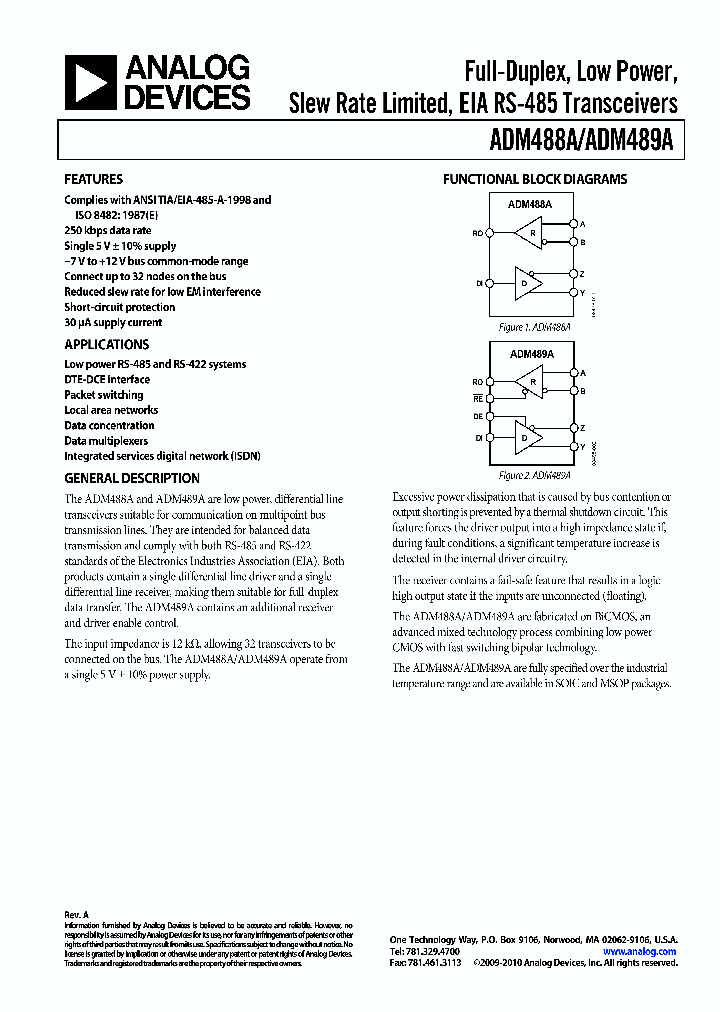 ADM489A_8400304.PDF Datasheet