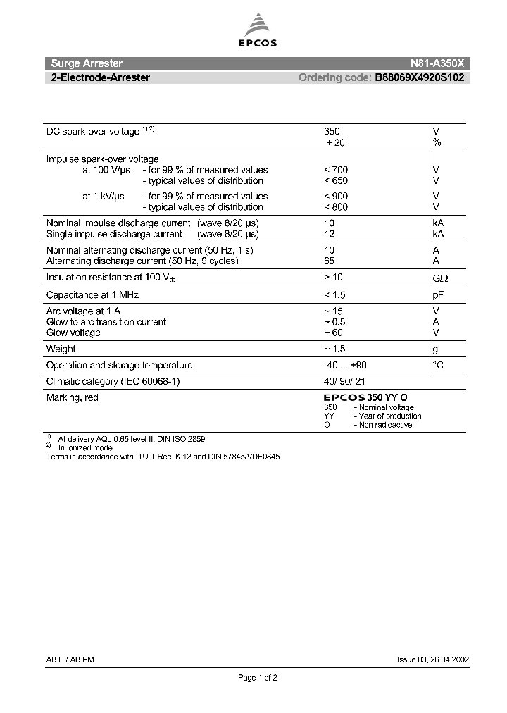 N81-A350X_8406891.PDF Datasheet