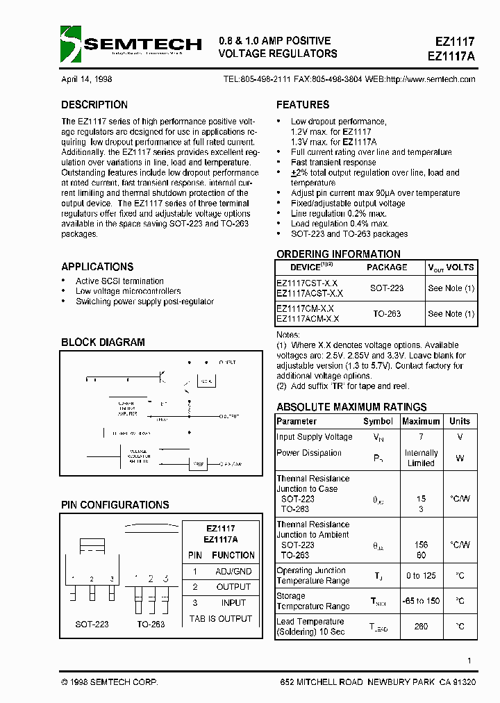 EZ1117ACSTTR_8407660.PDF Datasheet