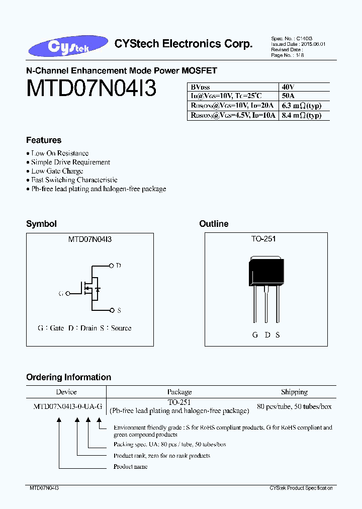 MTD07N04I3_8410054.PDF Datasheet