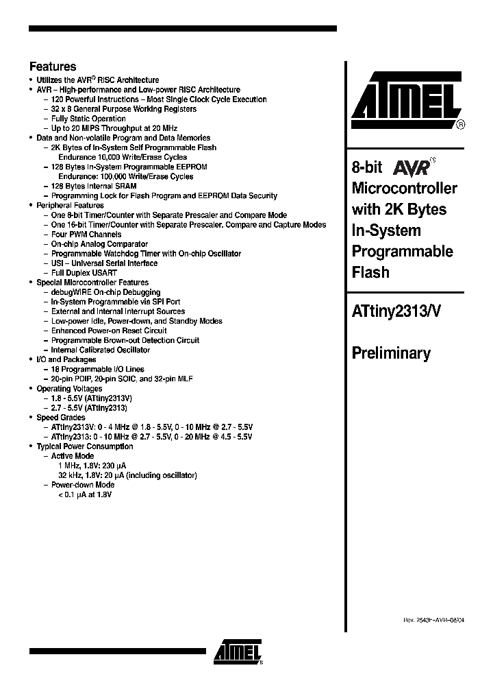 ATTINY2313V-10SI_8411299.PDF Datasheet