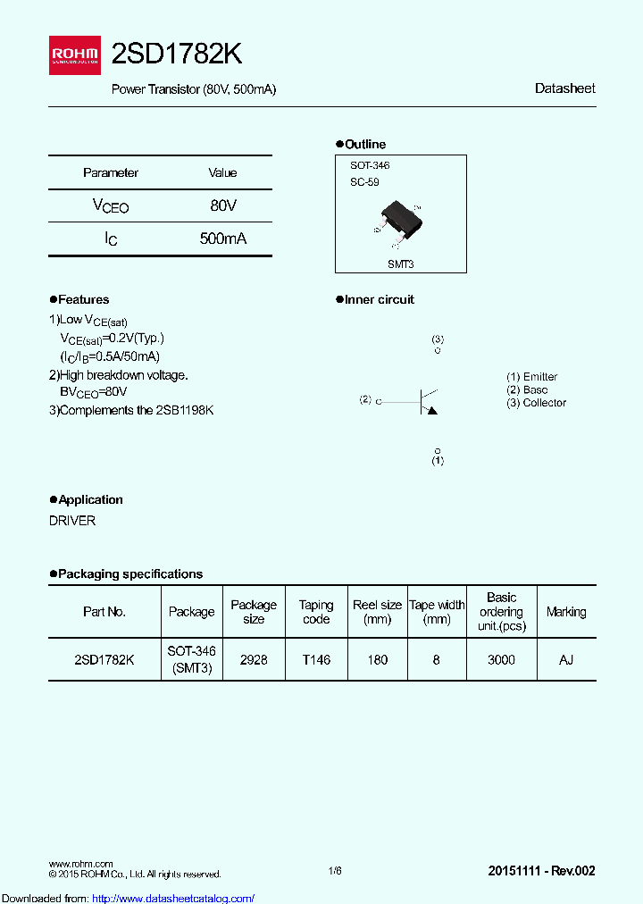 2SD1782KT146_8420311.PDF Datasheet