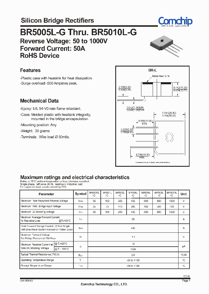 BR501L-G_8422959.PDF Datasheet
