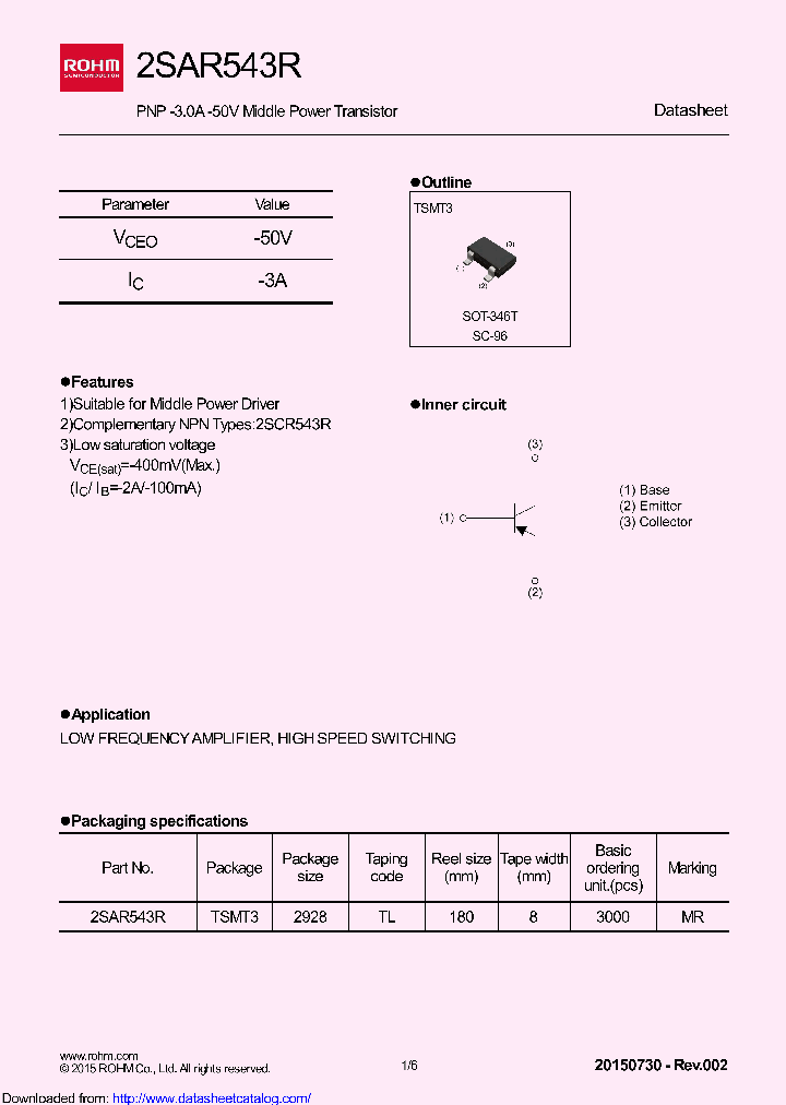 2SAR543RTL_8431192.PDF Datasheet