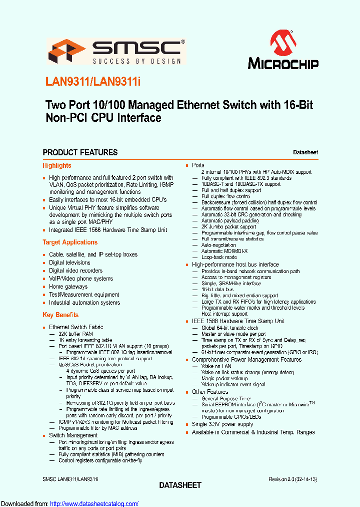 LAN9311-NZW-TR_8436769.PDF Datasheet