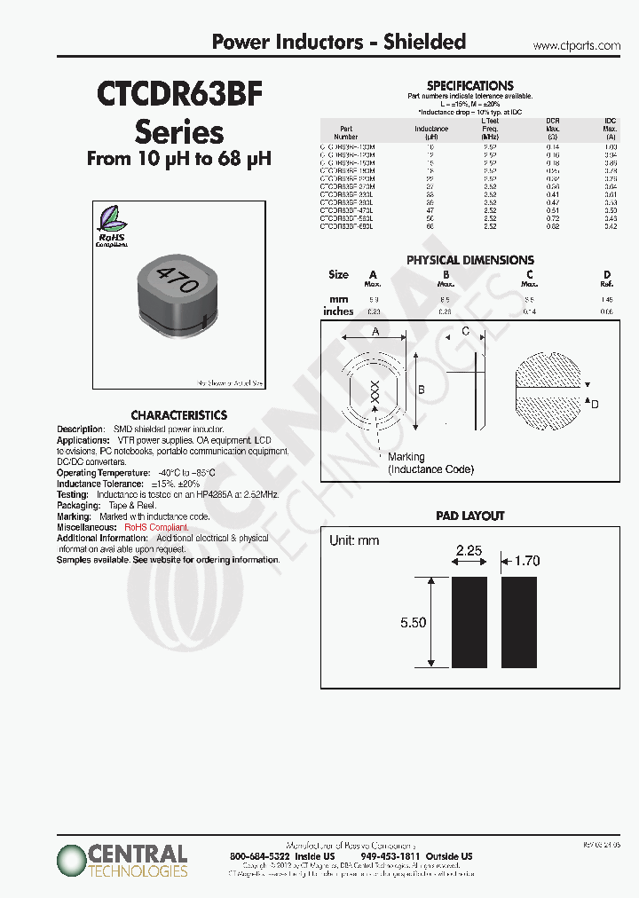 CTCDR63BF_8448542.PDF Datasheet