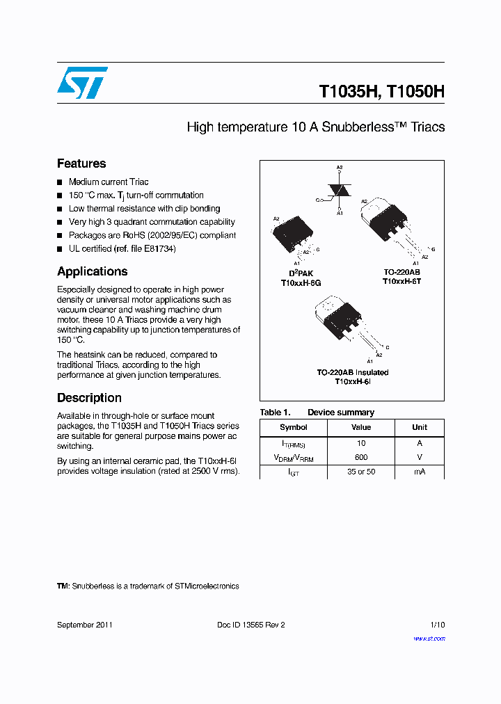 T1035H-6G_8459803.PDF Datasheet