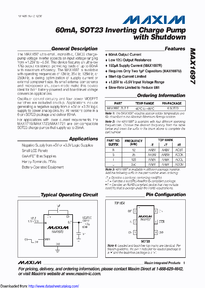 MAX1697REUTTG16_8462190.PDF Datasheet