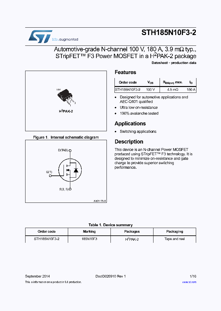 STH185N10F3-2_8463176.PDF Datasheet