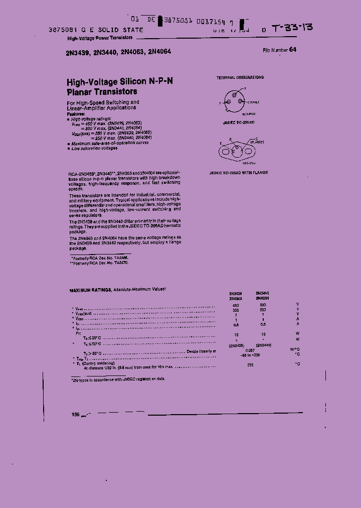 2N4064_8463850.PDF Datasheet