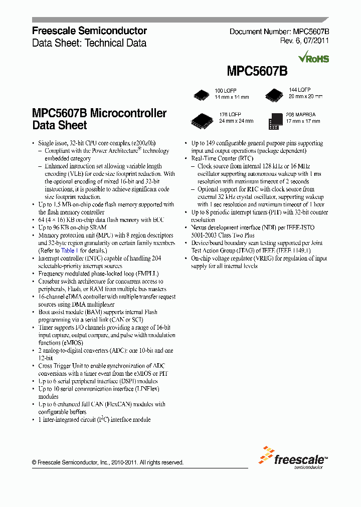 MPC5607B_8464941.PDF Datasheet