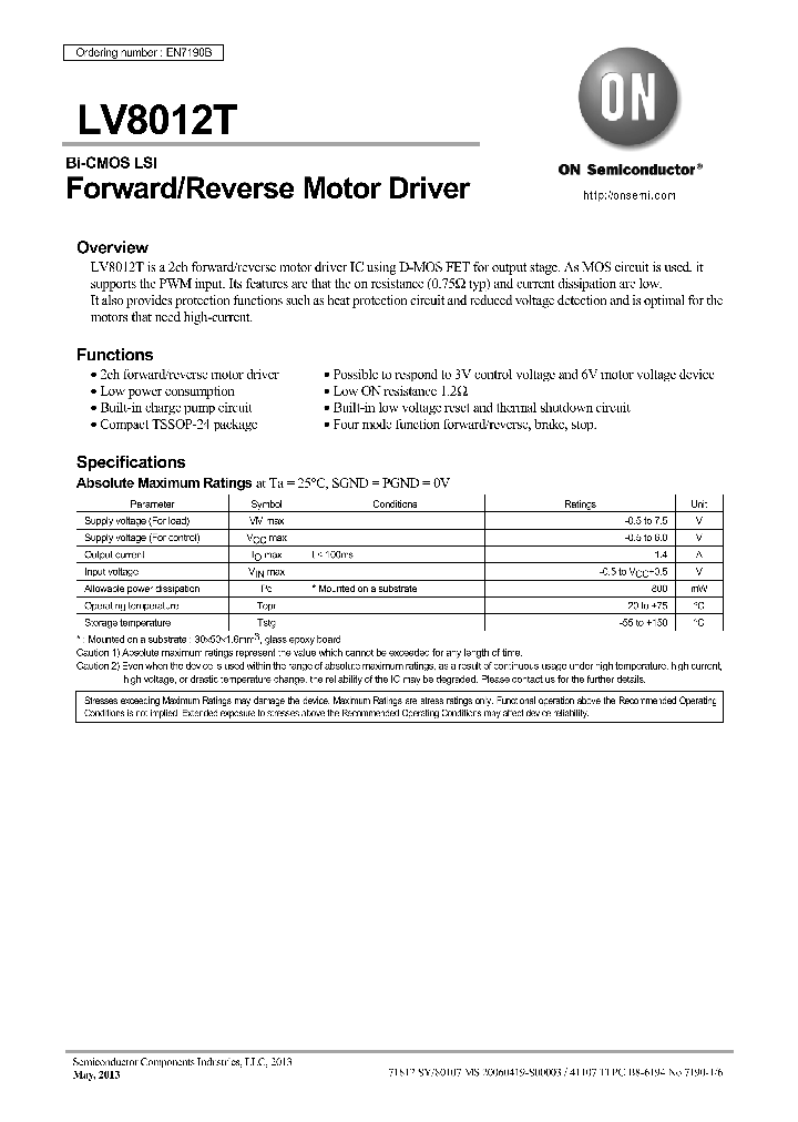 LV8012T_8474207.PDF Datasheet