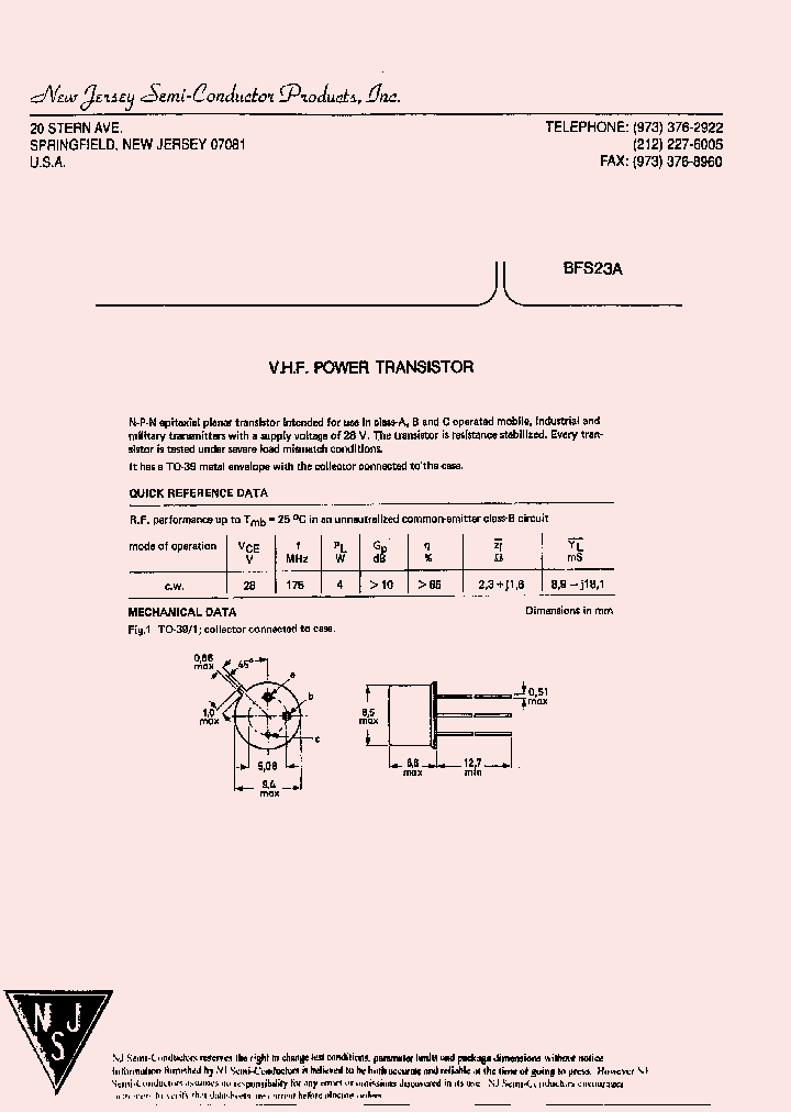 BFS23A_8474789.PDF Datasheet