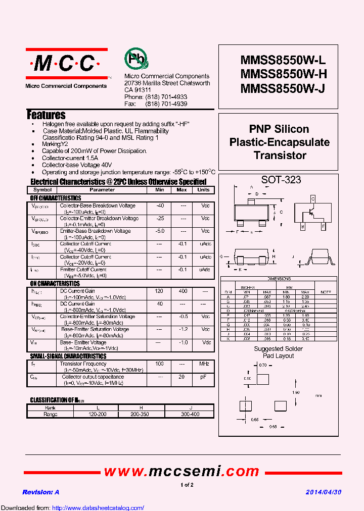 MMSS8550W-H_8481617.PDF Datasheet