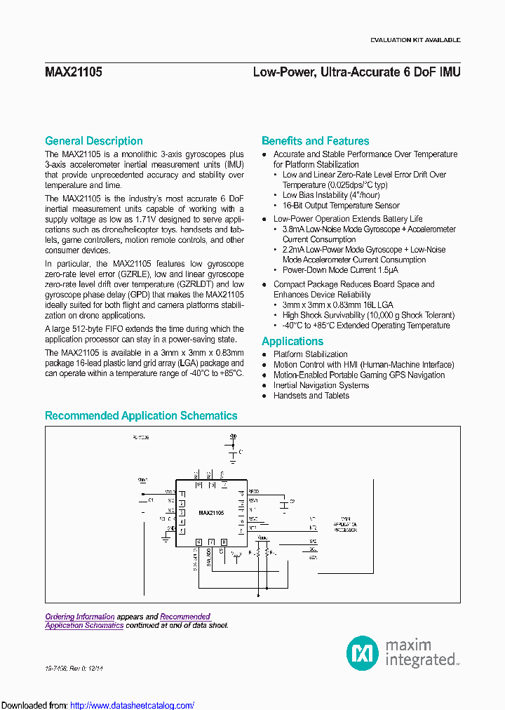 MAX21105ELET_8492931.PDF Datasheet