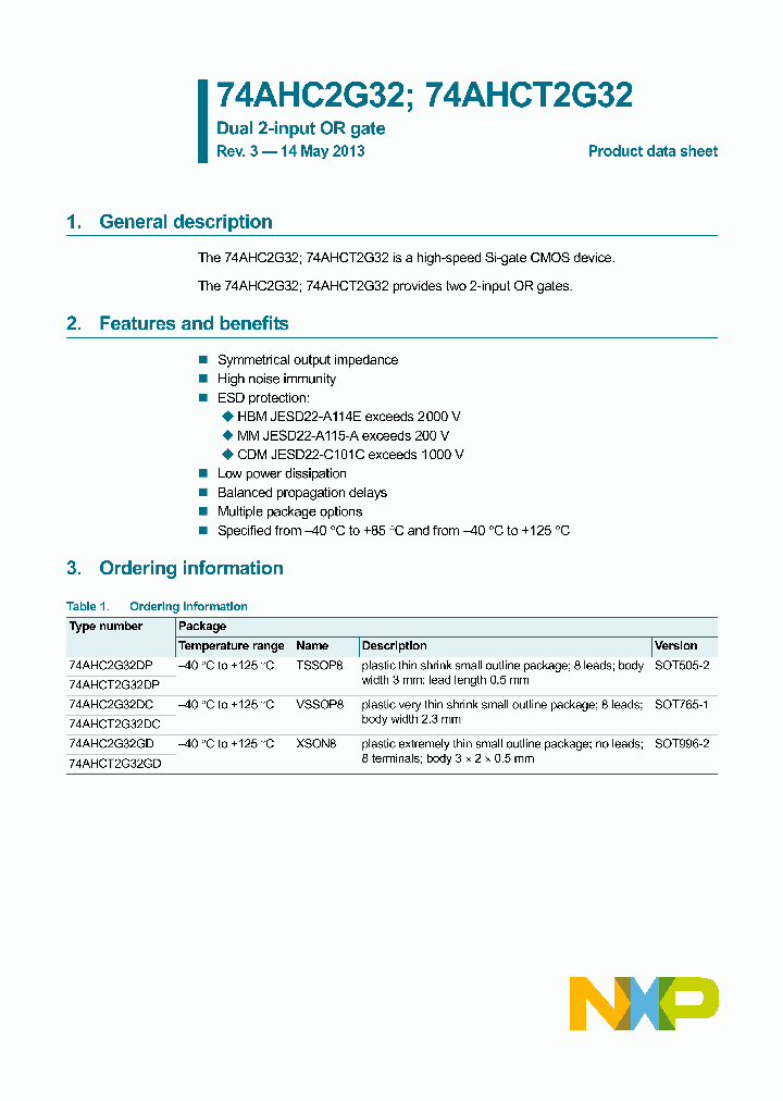 74AHC2G32GD_8492759.PDF Datasheet