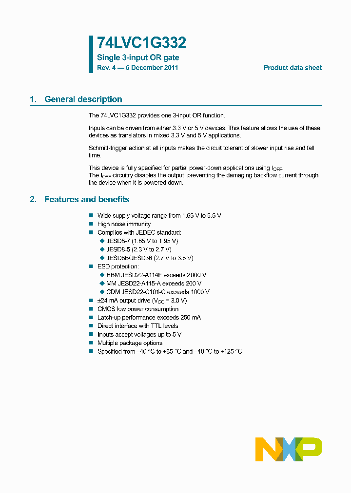 74LVC1G332GN_8493856.PDF Datasheet