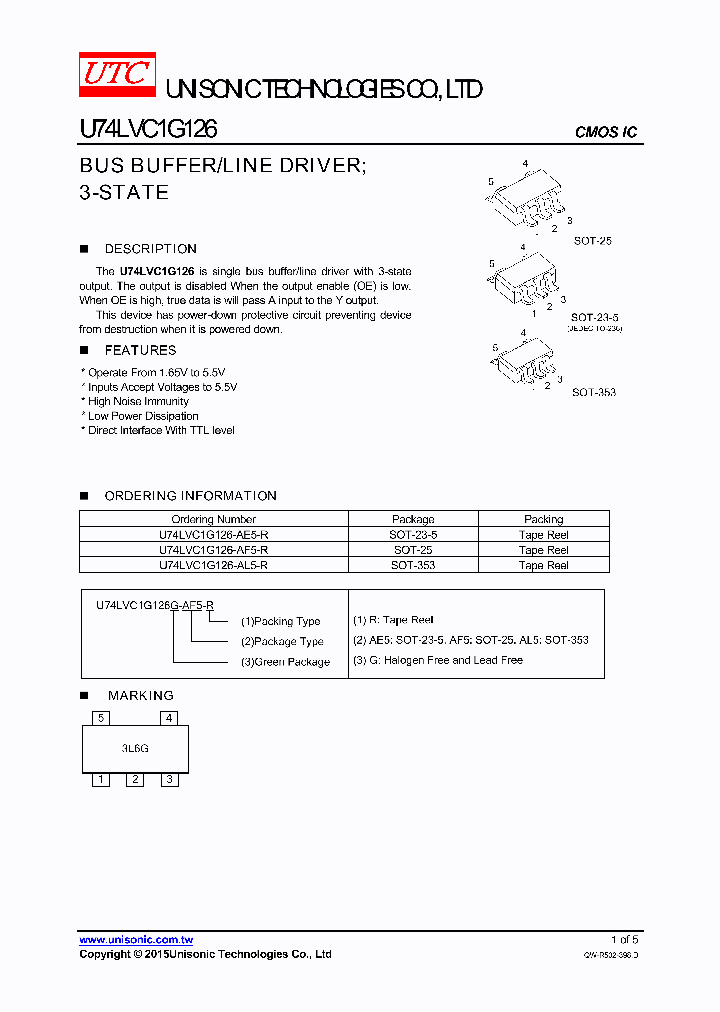 U74LVC1G126-AF5-R_8494267.PDF Datasheet