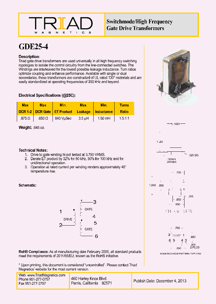 GDE25-4-13_8496695.PDF Datasheet