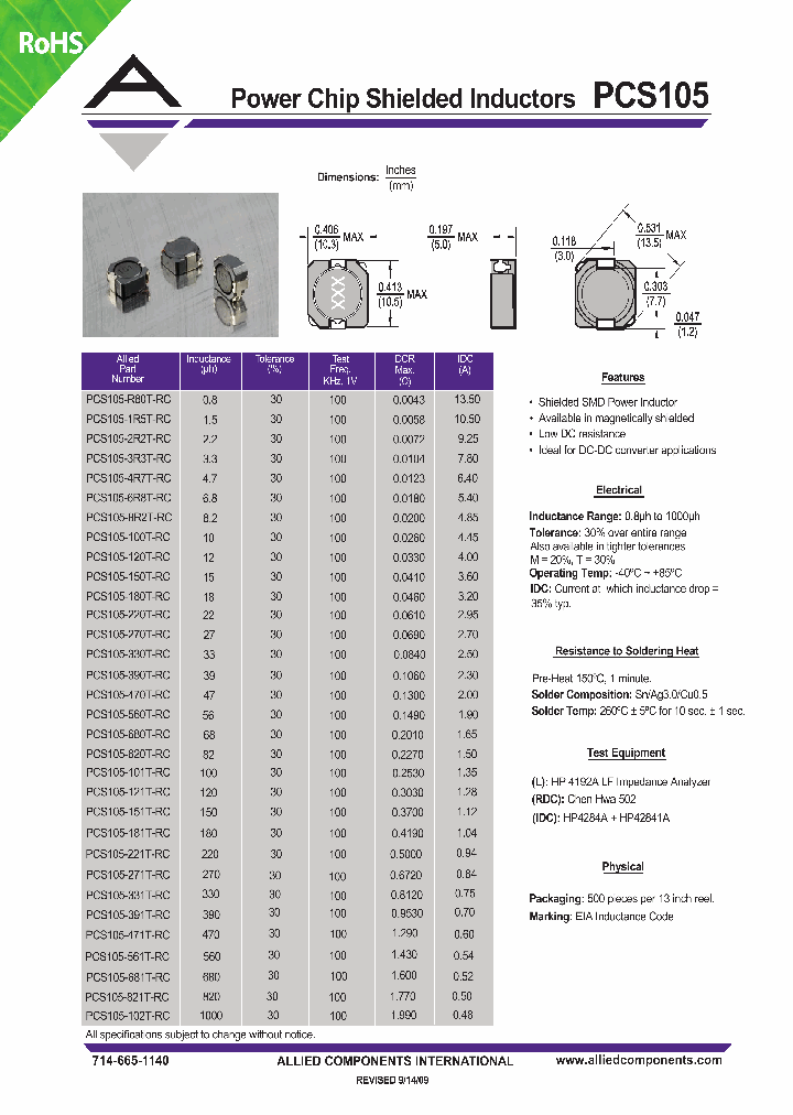 PCS105-151T-RC_8499451.PDF Datasheet