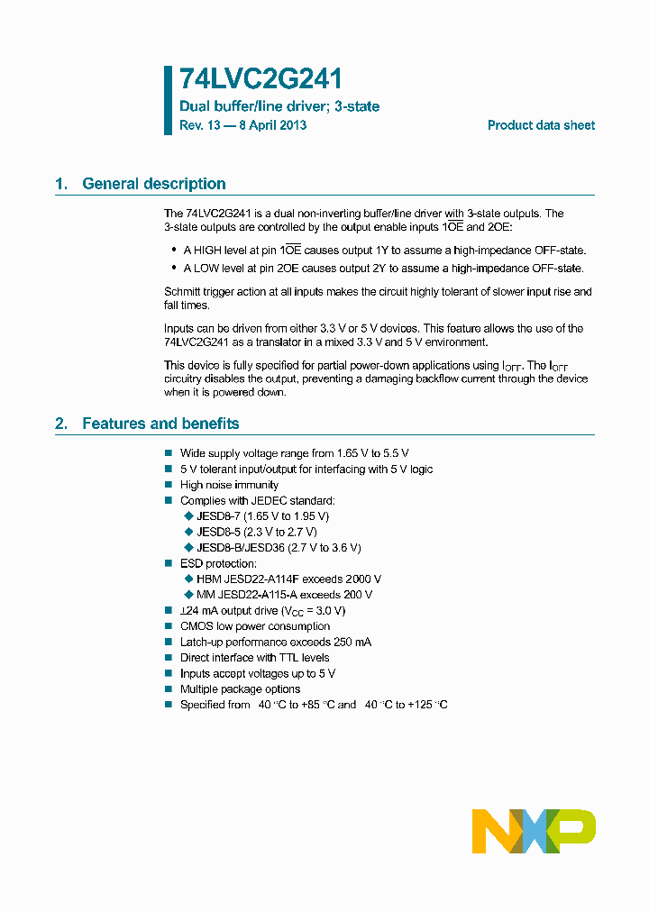 74LVC2G241GF_8502843.PDF Datasheet