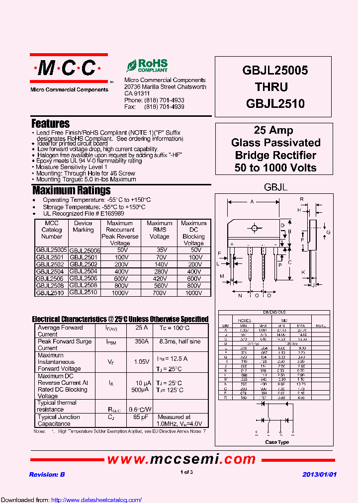 GBJL2501_8503328.PDF Datasheet