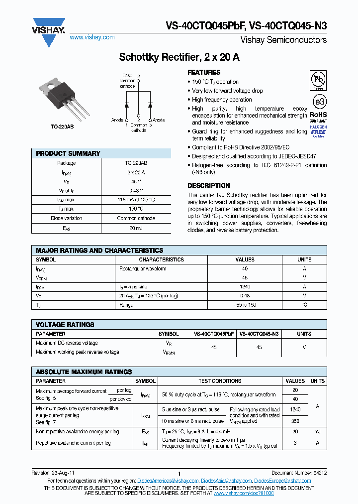 VS-40CTQ045PBF-15_8510201.PDF Datasheet
