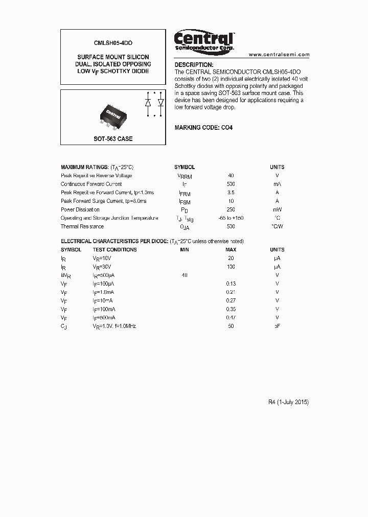 CMLSH05-4DO-15_8514766.PDF Datasheet