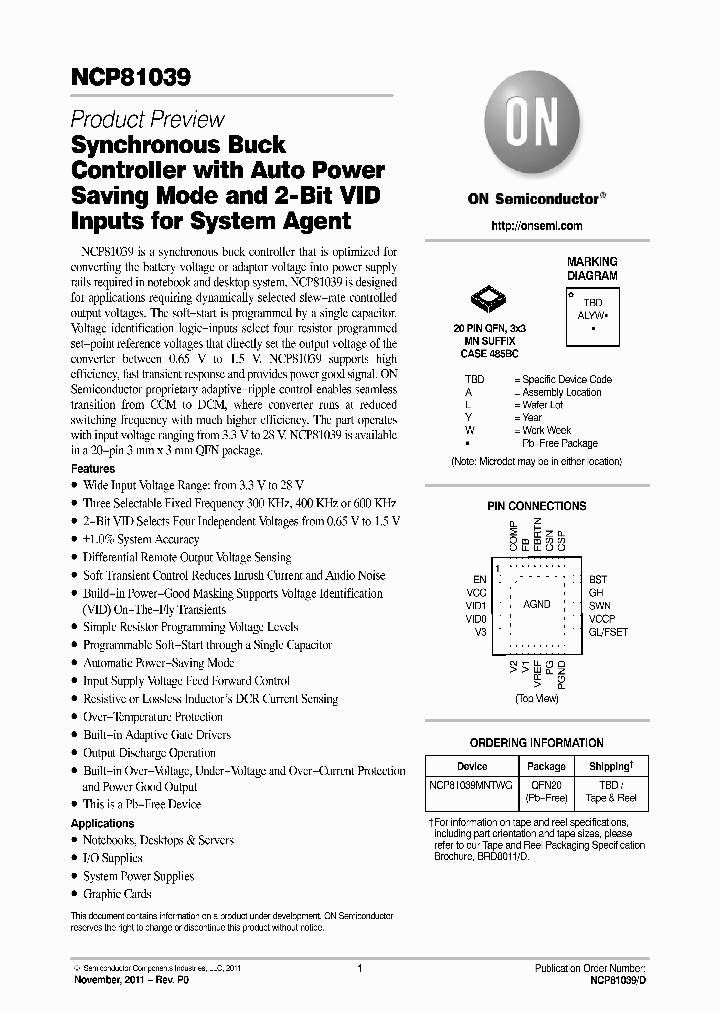 NCP81039_8518497.PDF Datasheet