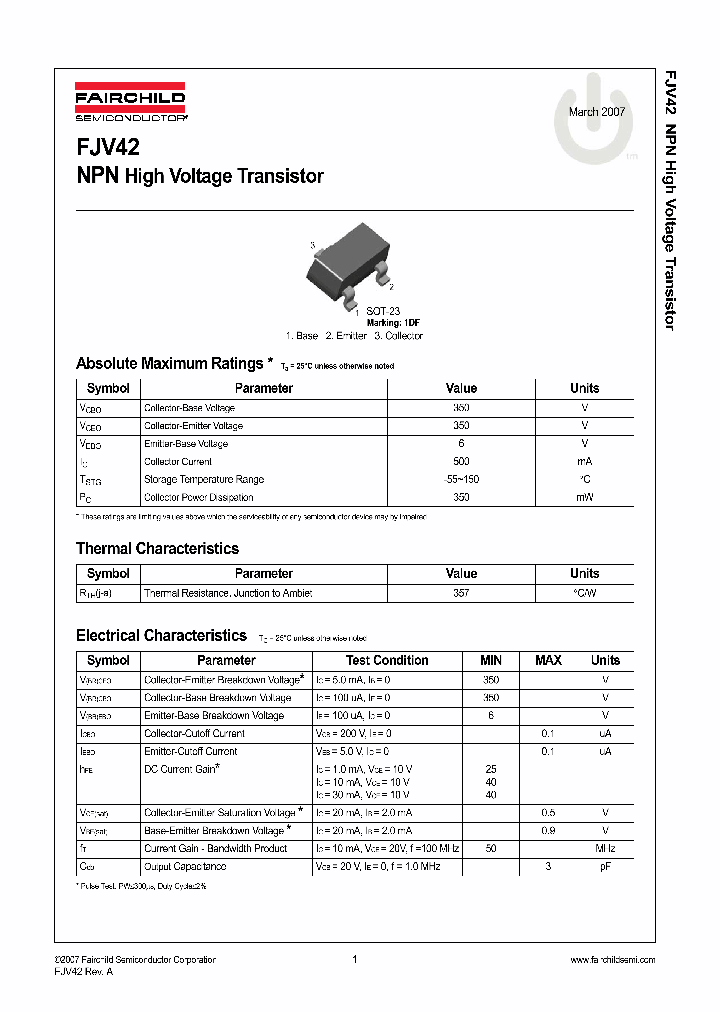 FJV42MTF_8521046.PDF Datasheet