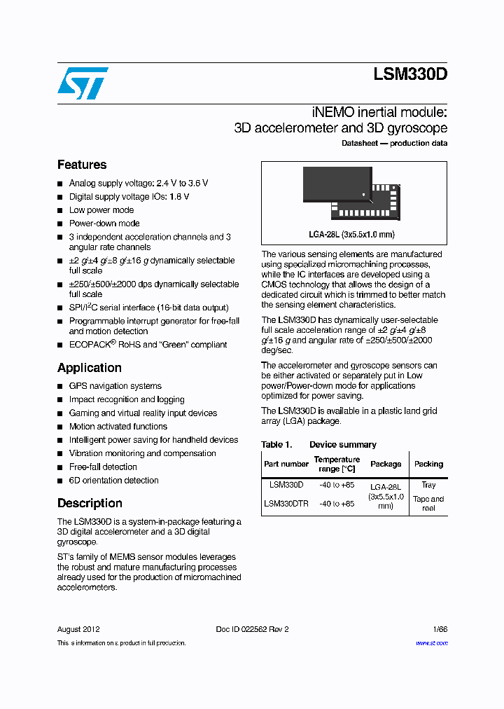 LSM330D_8524040.PDF Datasheet