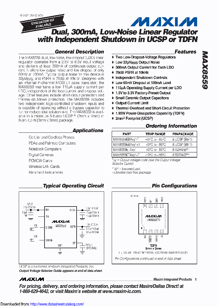 MAX8559ETAGGT_8526737.PDF Datasheet