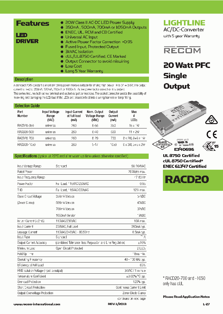 RACD20-1050_8528601.PDF Datasheet