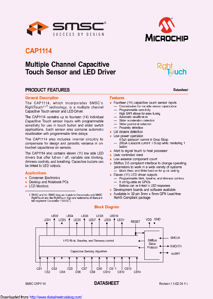 CAP1114-1-EZK-TR_8537863.PDF Datasheet