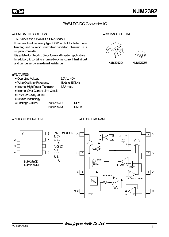 NJM2392_8547325.PDF Datasheet