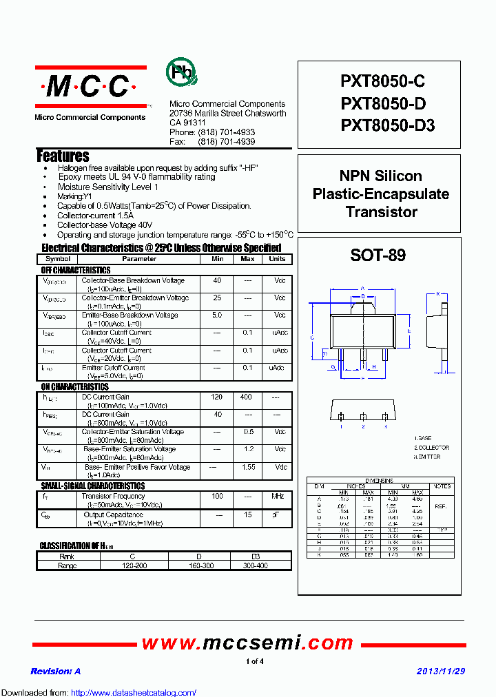 PXT8050-C_8550413.PDF Datasheet