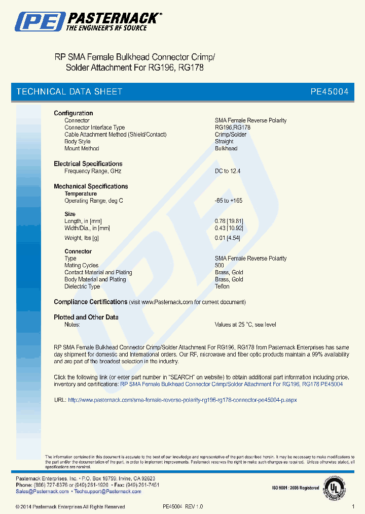 PE45004_8556202.PDF Datasheet