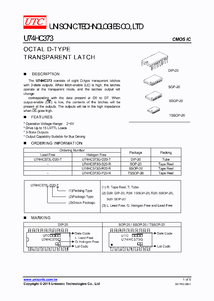 U74HC373G-D20-T_8557647.PDF Datasheet